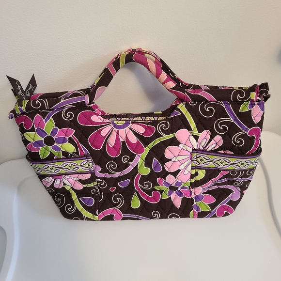 Vera Bradley Purple Punch Satchel Bag - retired pattern - Picture 2 of 14